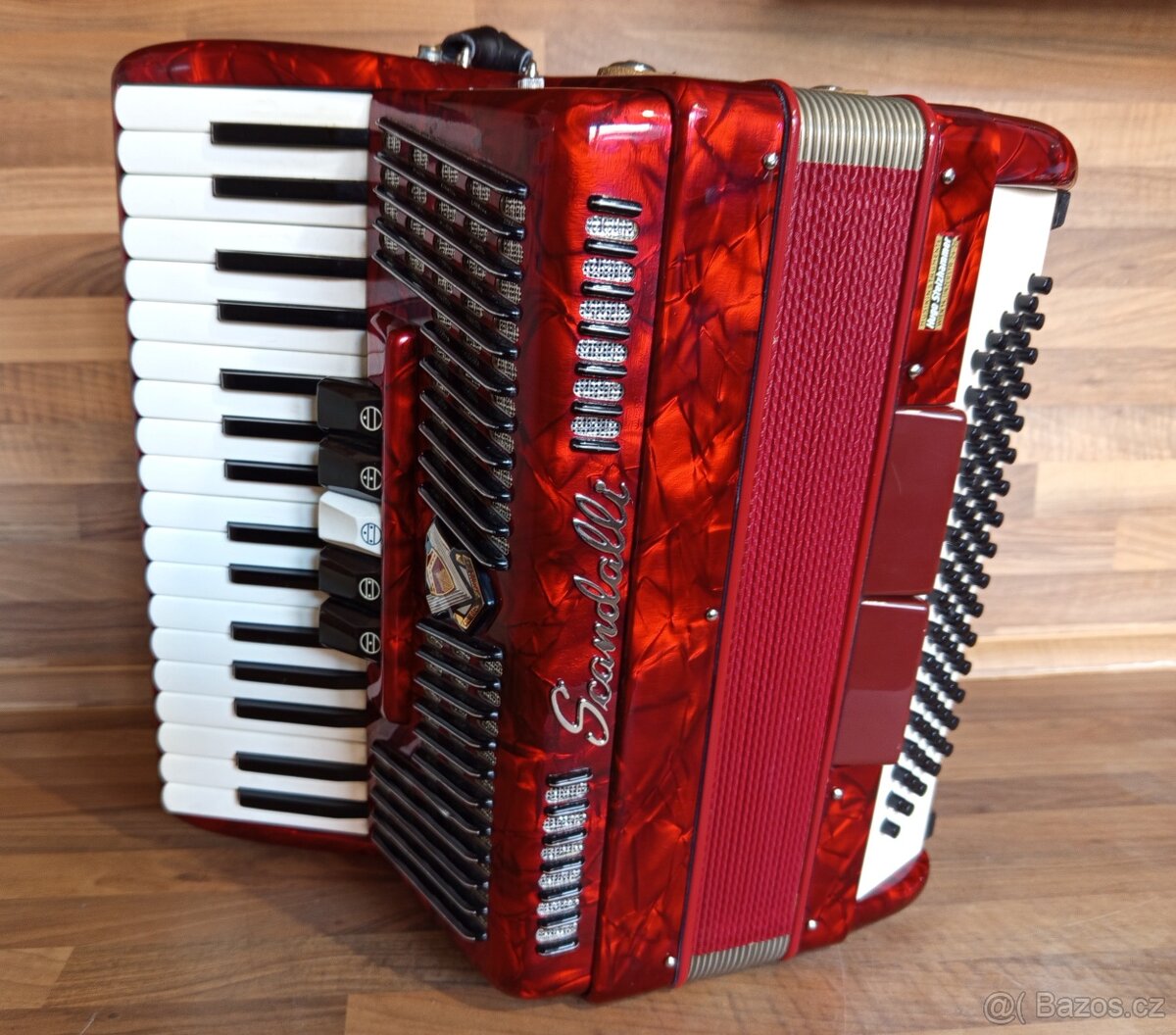 Akordeon (harmonika,heligonka) Scandalli Cantore 80,NEHRANÝ - 9