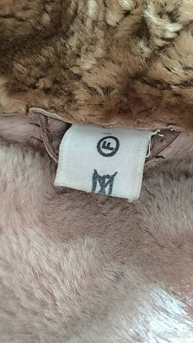 Vintage retro kožený kožešinový kabát Dubnak kožešina - 9