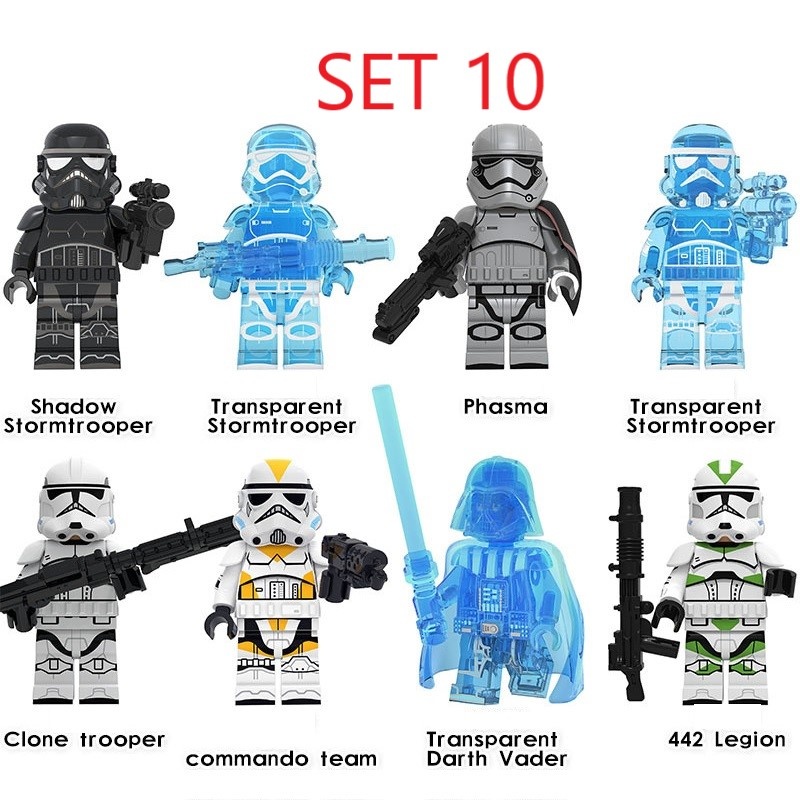 Rôzne figúrky Star Wars 6 (8ks) typ lego - nové - 9