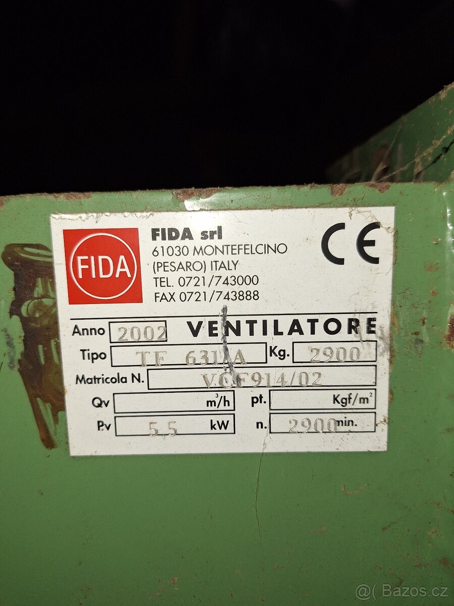 Průmyslový odsávací ventilátor (slimák) – na piliny a prach - 9