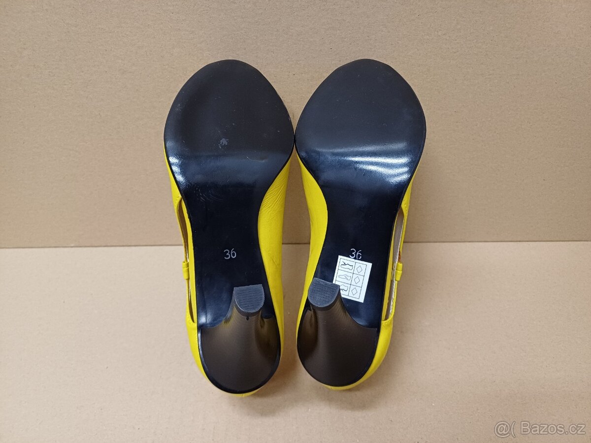 Žluté lodičky vel.36 - 9