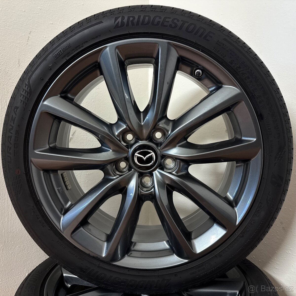 MAZDA 3 5x114,3 R18 ET45+LETNÍ 215/45R18 6/5,5mm - 9