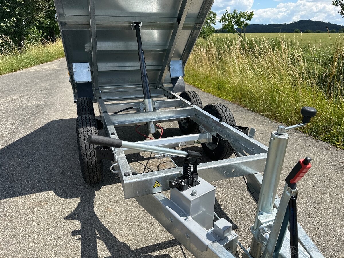 Přívěsný vozík hydraulický sklápěč KIPPER 257x148, 2700 kg - 9