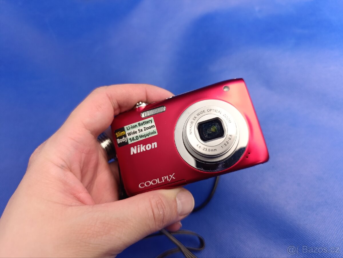 Fotoaparát Nikon Coolpix S2600 Red - 9