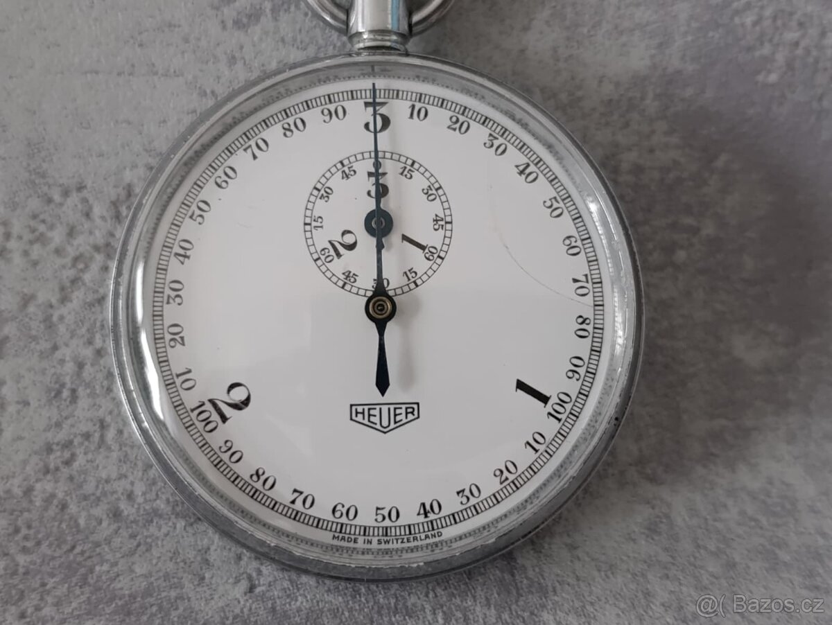 Vojenské švýc.stopky mikrograph Heuer MAJETEK VOJ.SPRAVY - 9