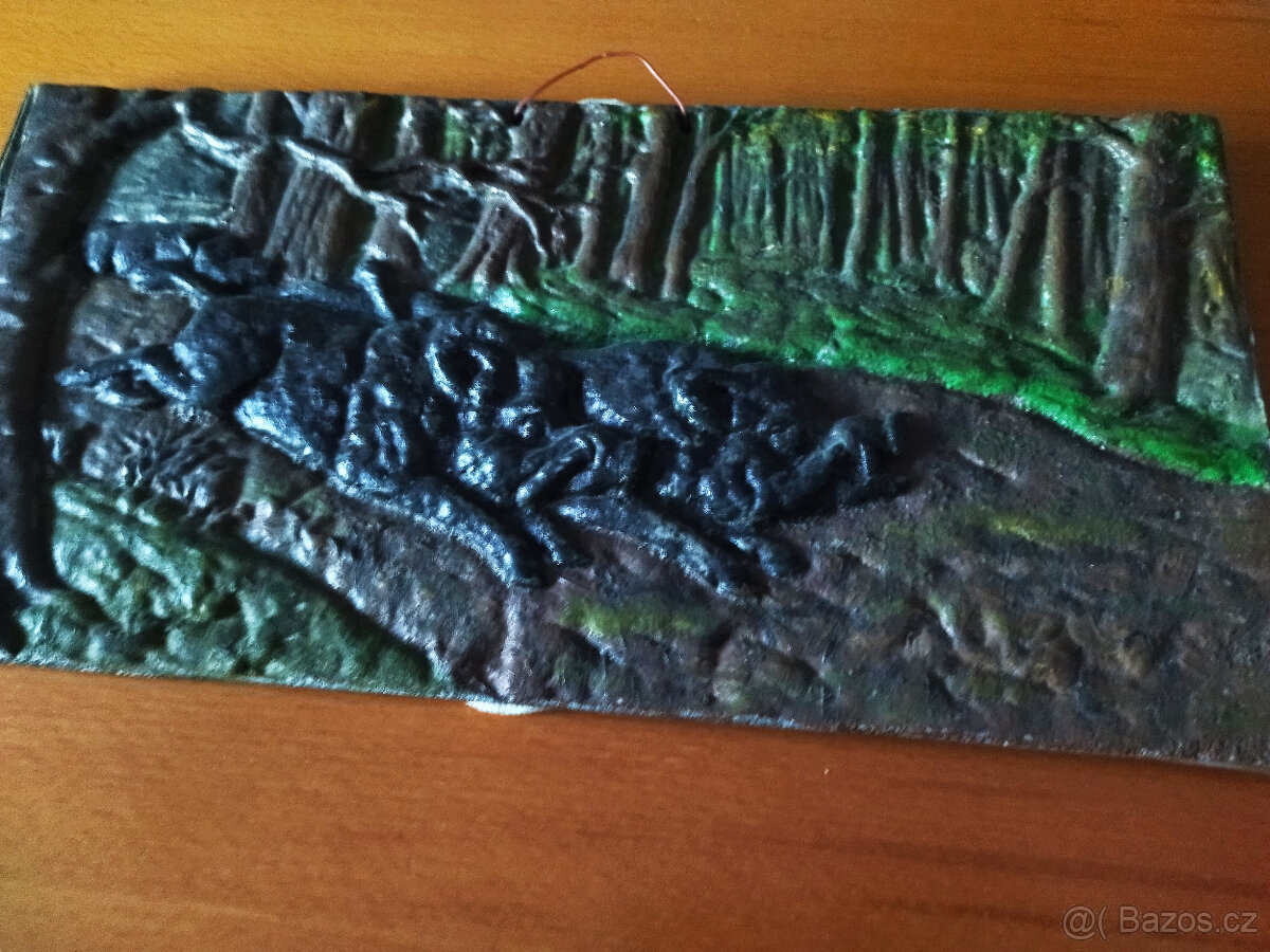 rámečky na dekoraci, retro dřev. polička,kovové odlitky, obr - 9