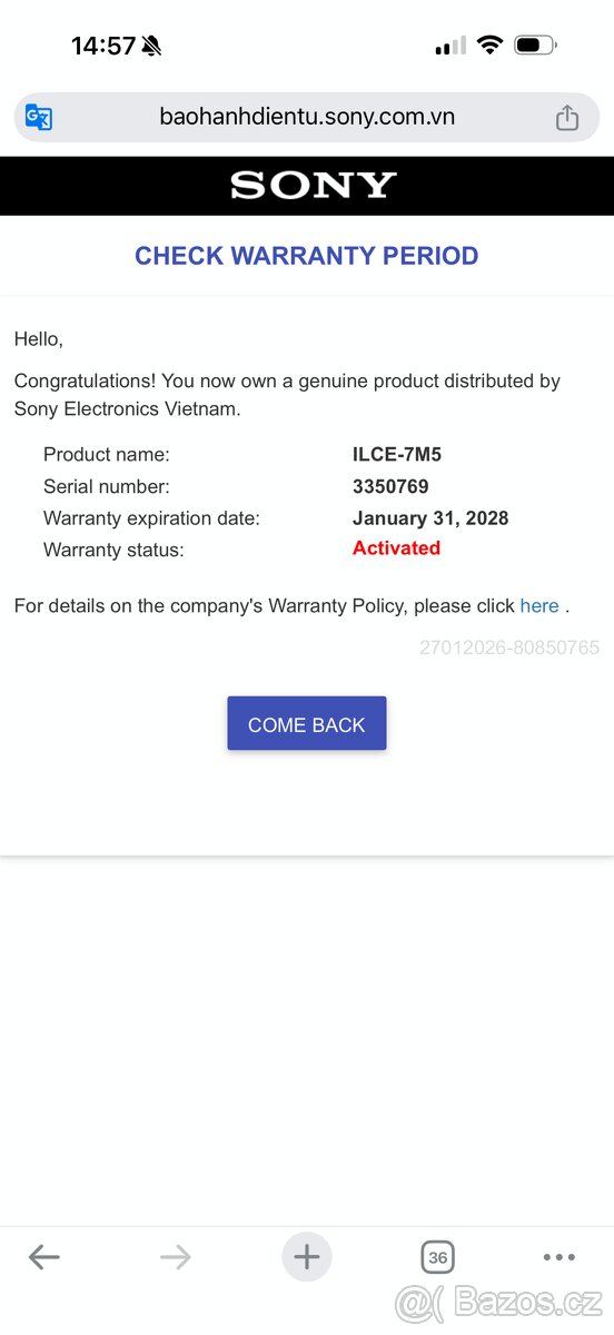 Nový SONY Alpha A7 V, ILCE-7M5 - 9