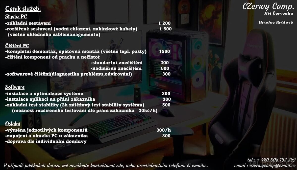 Počítače na zakázku Herní | Multimediální | Kancelářské Čišt - 9
