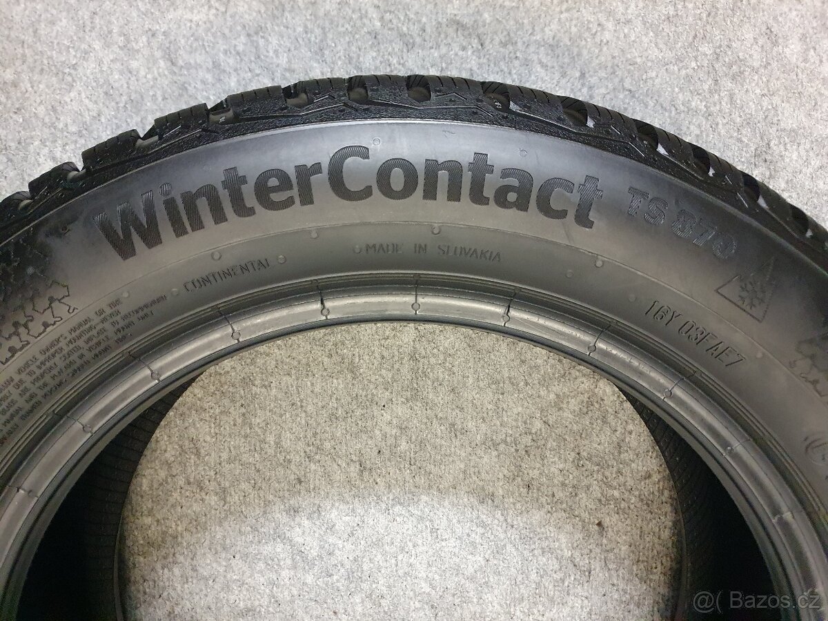 2x ZÁNOVNÍ 195/55 R15 Zimní pneu Continental WC TS870 - 9