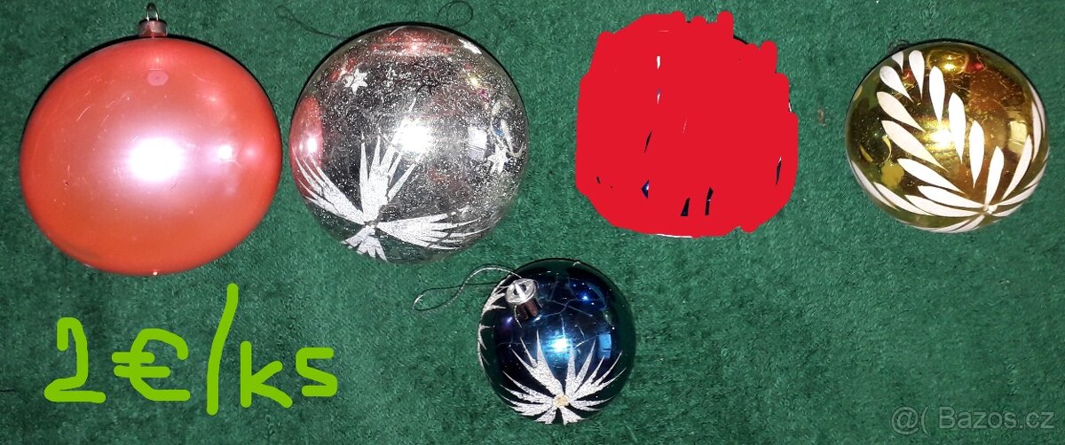 Staré vianočné gule a ozdoby - 9