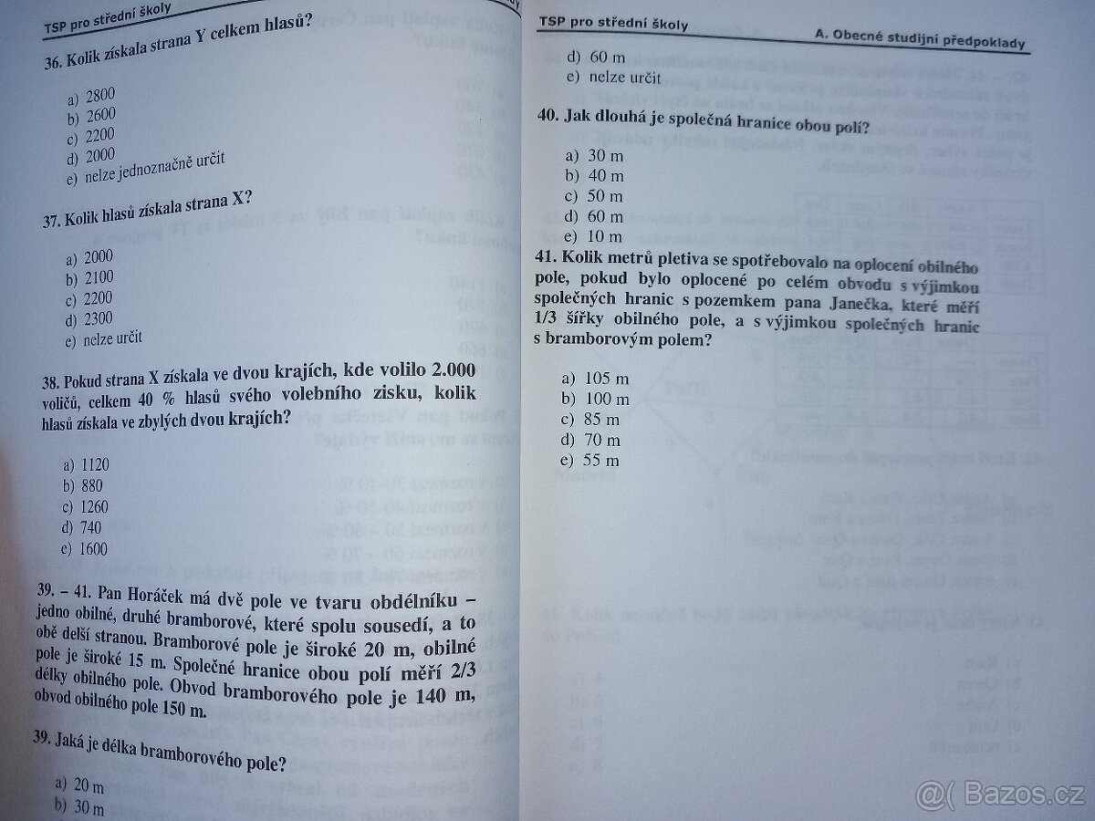 Testy studijní předpokladů pro střední školy - 9