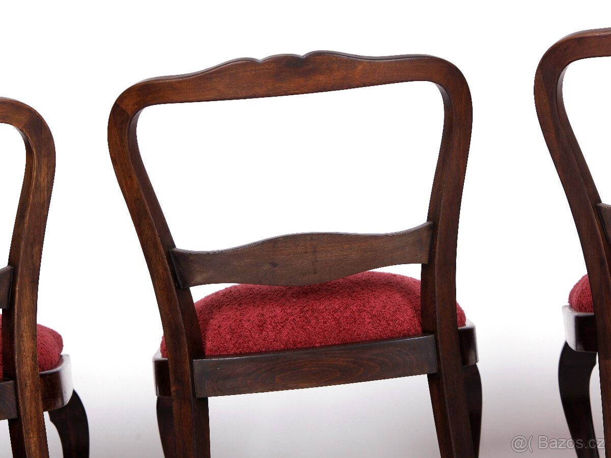 4x pohodlné pružinové židle po renovaci. - 9