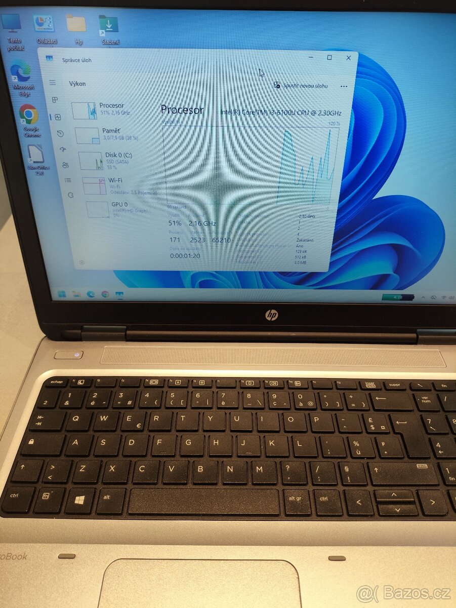 Notebook HP ProBook 650 ve výborném stavu se zárukou - 9