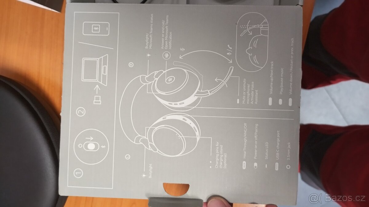 Profi prémiová sluchátka Jabra Evolve2 85 MS Stereo - 9