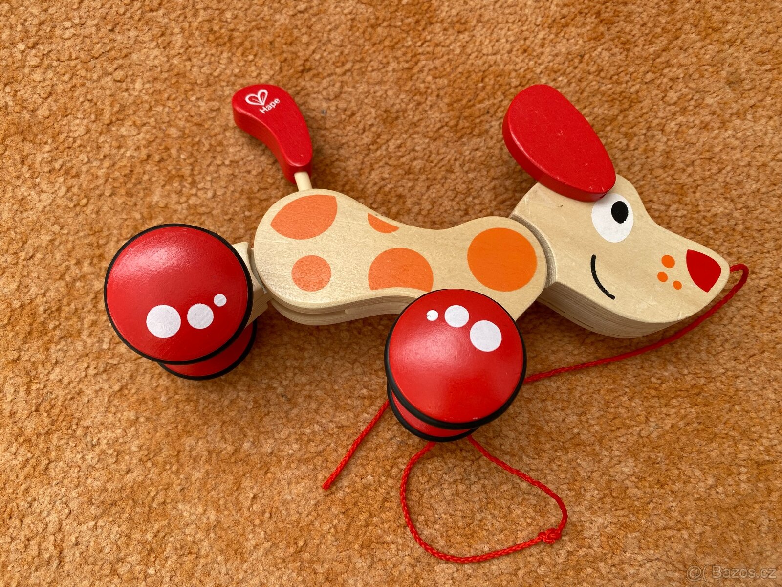 Tahací dřevěné hračky, vláček - 9