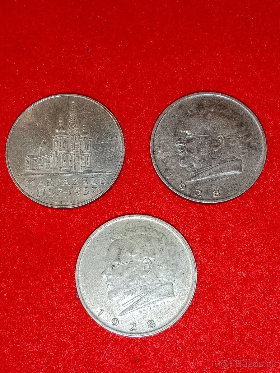 Stříbrné mince 14 ks - 9