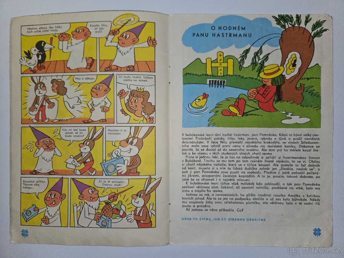 Čtyřlístek č.10 - Jeden den v Bubákově - Original 1970 - 9