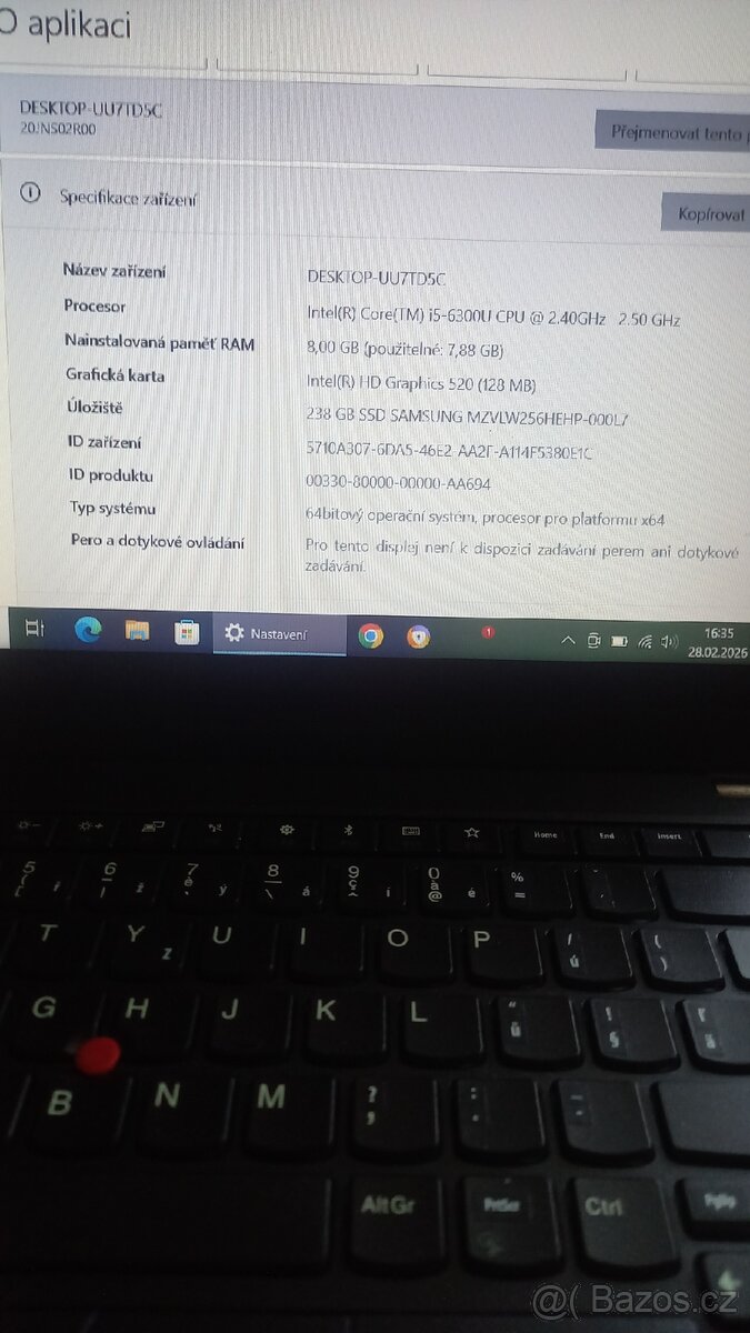 Notebook ThinkPad Lenovo - 9