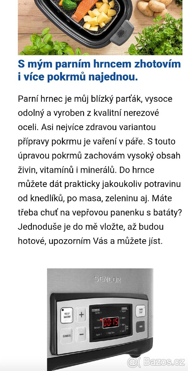 NOVY Pomaly hrnec Sencor SPR 5500SS - 9