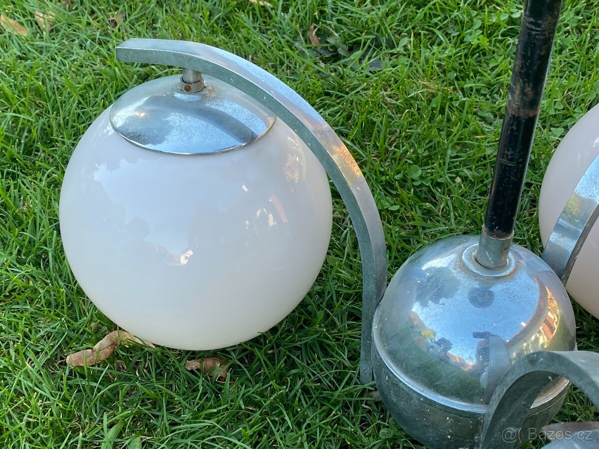 lustr starý lustr chromovaný lustr koule retro lust - 9