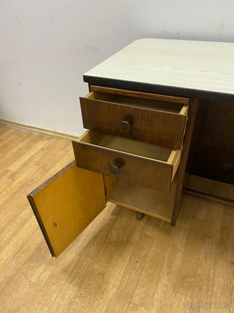 Retro psací stůl Halabala - 9