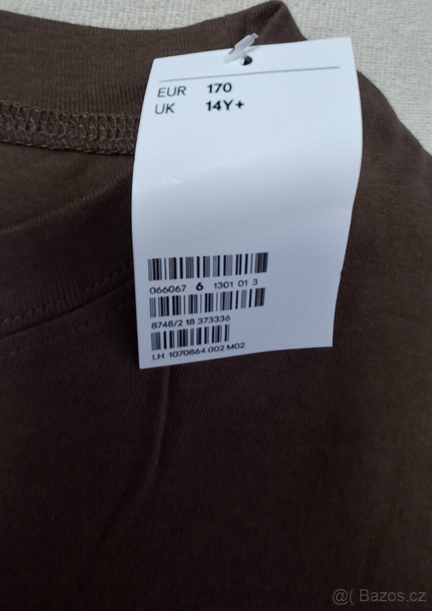 Kraťasy bavlněné chlapecké, tričko dlouhý rukáv 170 H&M - 9