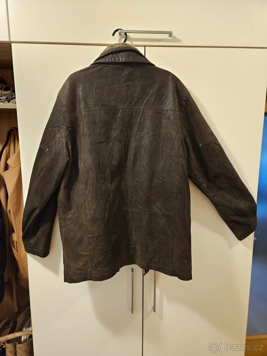 Zimní kožený kabát KARA - 9