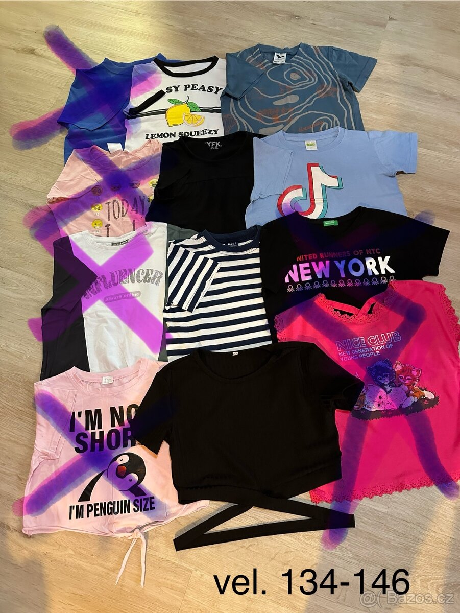 Mikiny a trička holky vel. 122-164 - 9