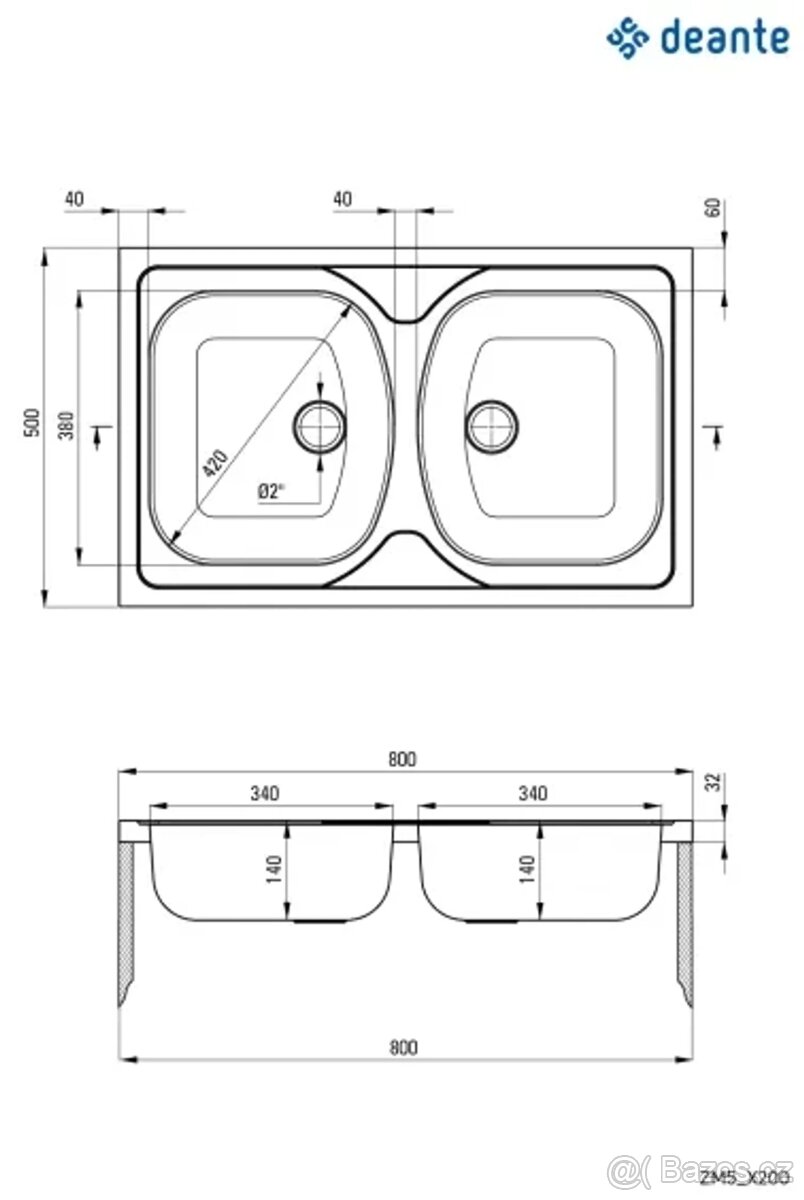 Nerezový dvojdřez - 9