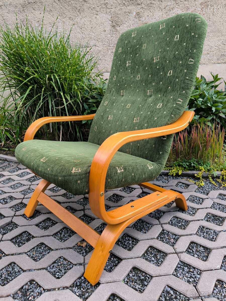 Moderní čalouněná pohupovací křesla - 2 kusy - 9