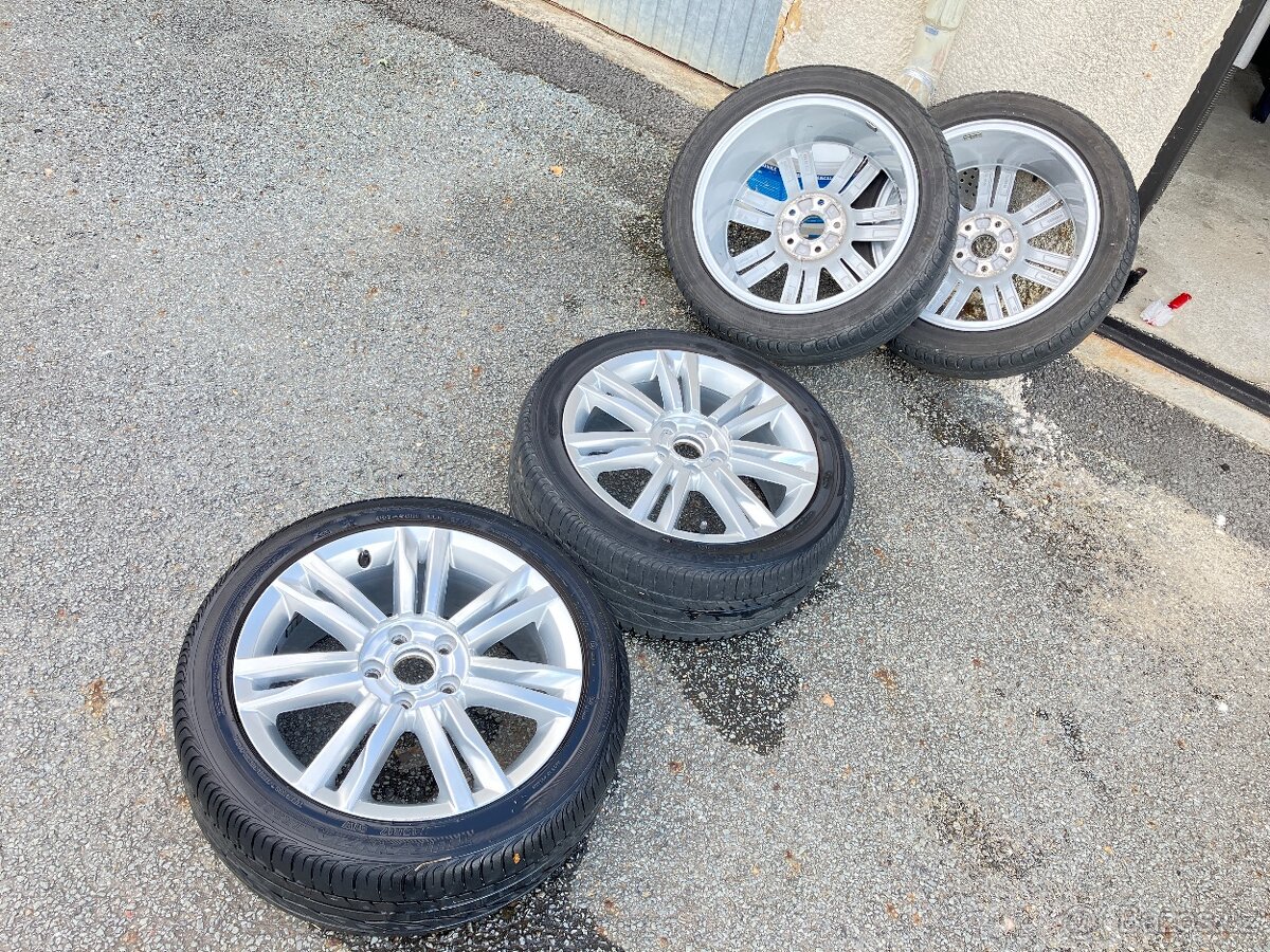 Koncernová alu kola VW 7x17" ET-49, pneu Bridgestone 225/45 - 9