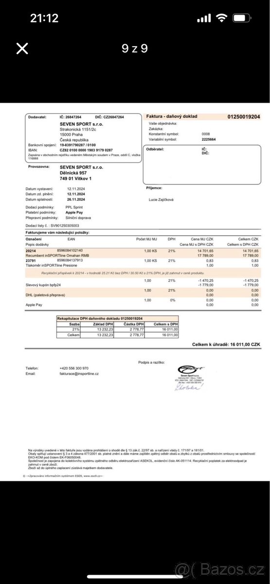 Recumbent Omahan RMB - 9