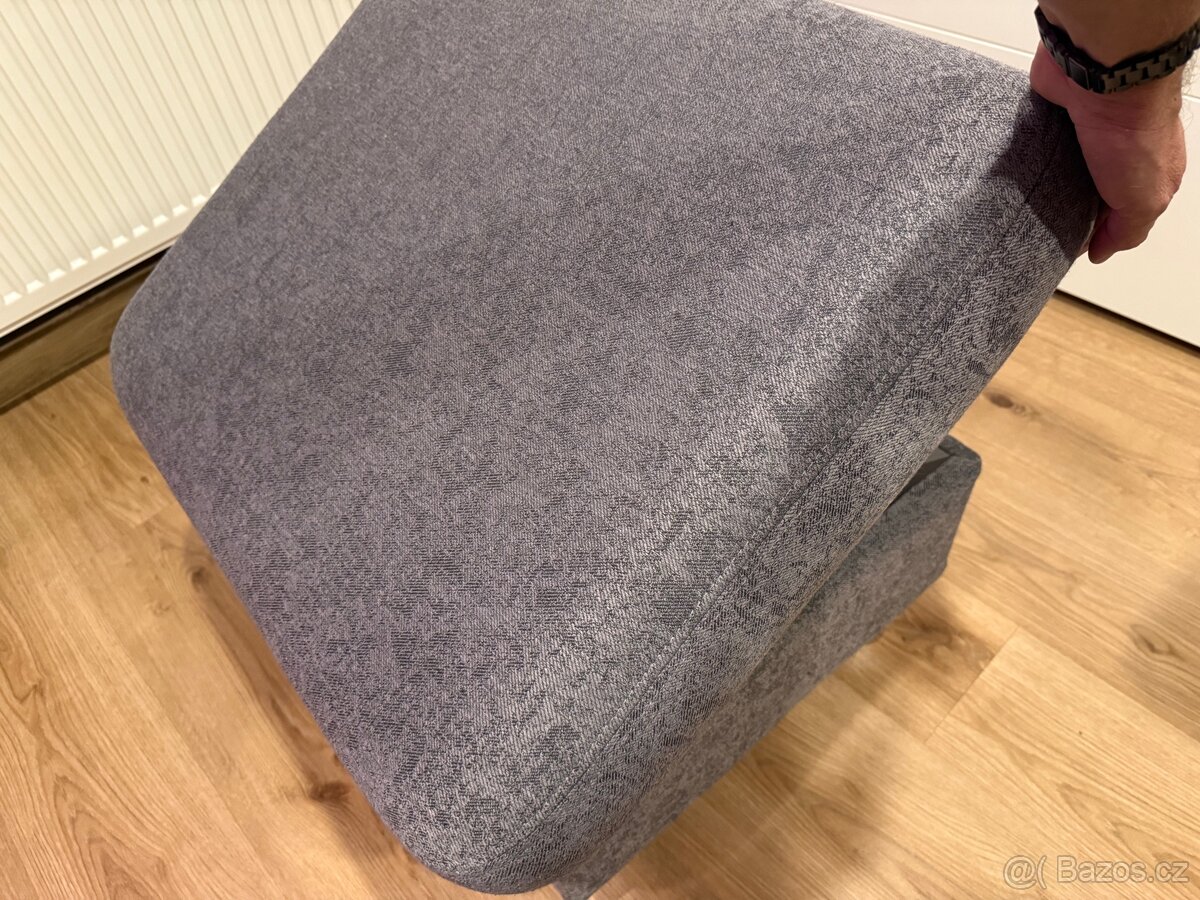 Sedací souprava s křeslem a taburetem - 9