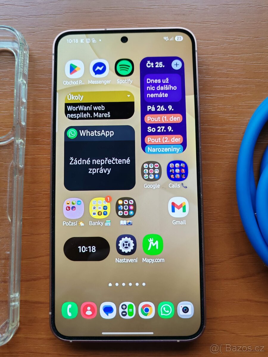 Samsung Galaxy S24 - 8/256GB - TOP stav / záruka - Oranžový - 9