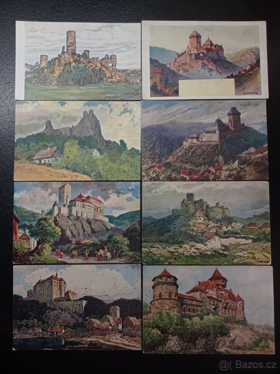 Pohlednice MF Hrady, Zámky ČR Kolorované - 9