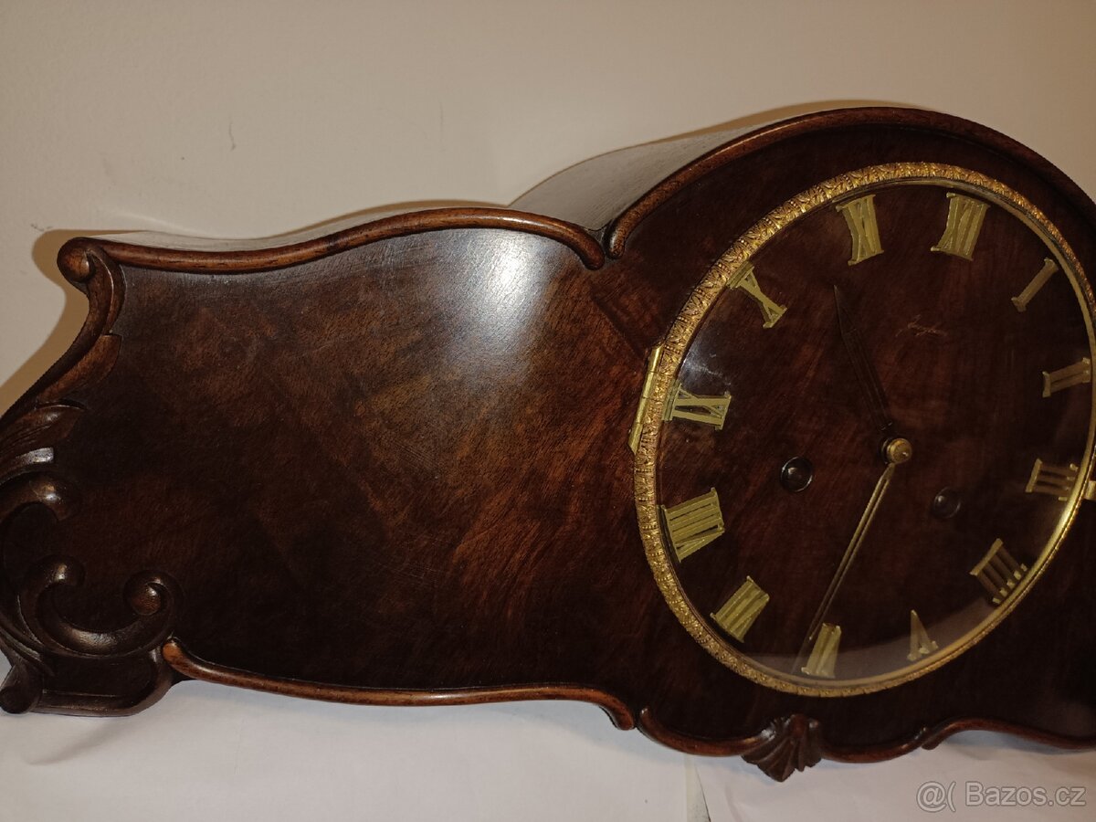 Junghans hodiny starožitný krbové stolní - 9