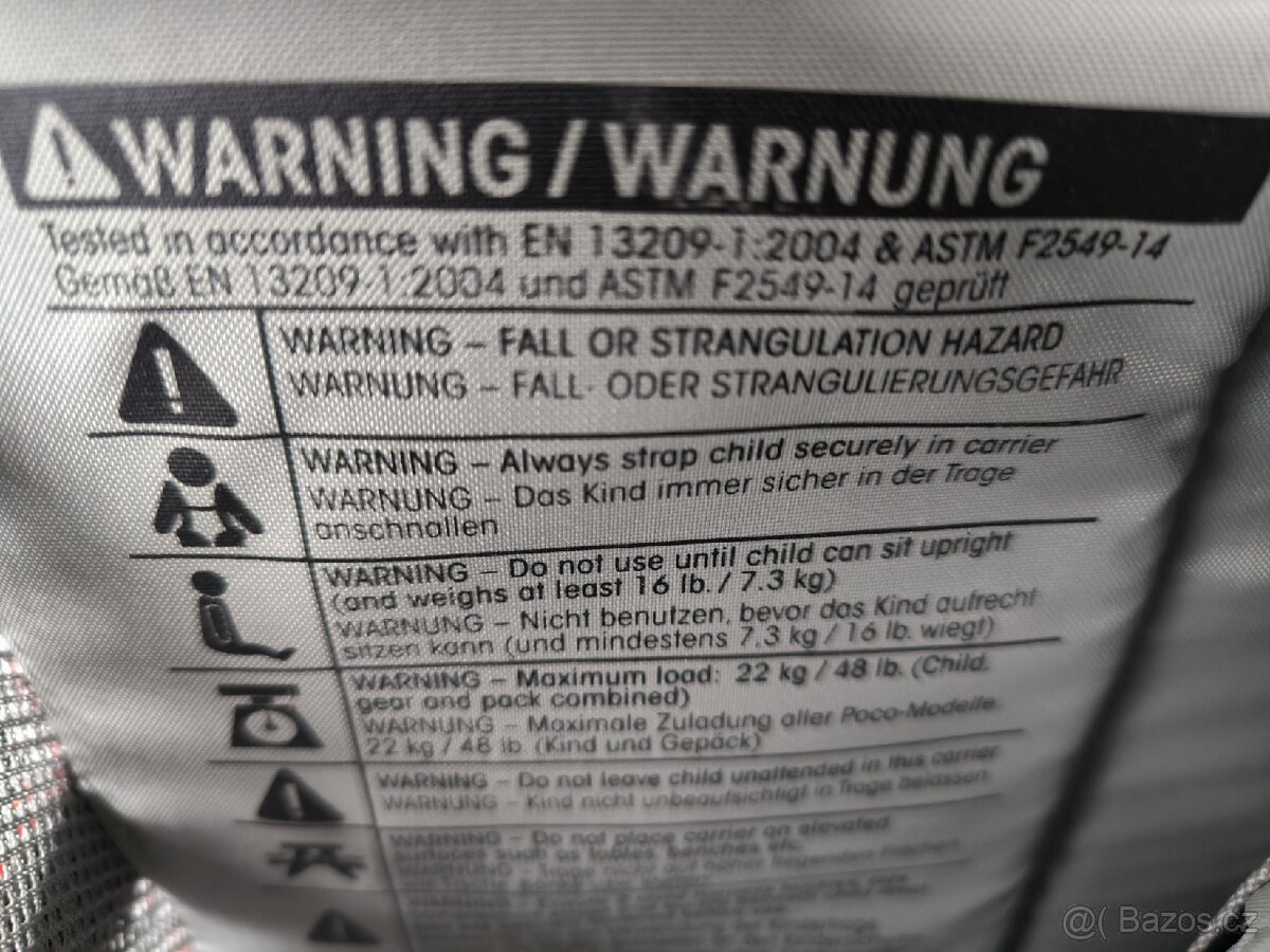 Osprey Poco PLUS (dětské turistické nosítko batoh - 9