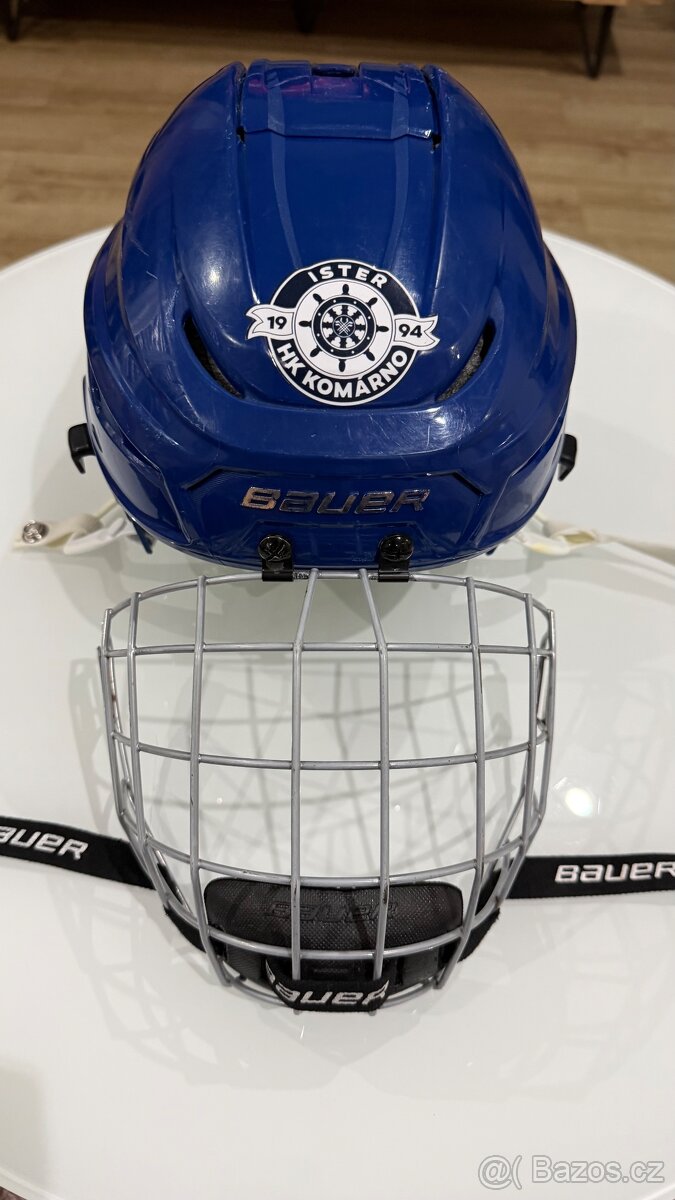 ✅ HOKEJOVÁ PROFI PRILBA - BAUER HYPERLITE = M - L = BLUE ✅ - 9