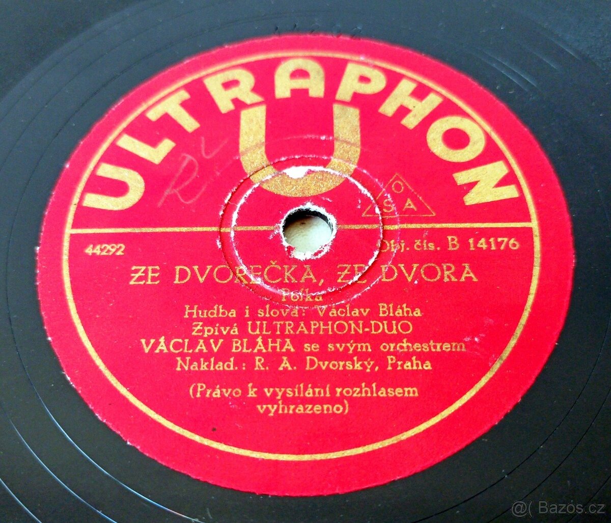 Ke starým gramofonům na kliku - 4 šelakové gramodesky - 9