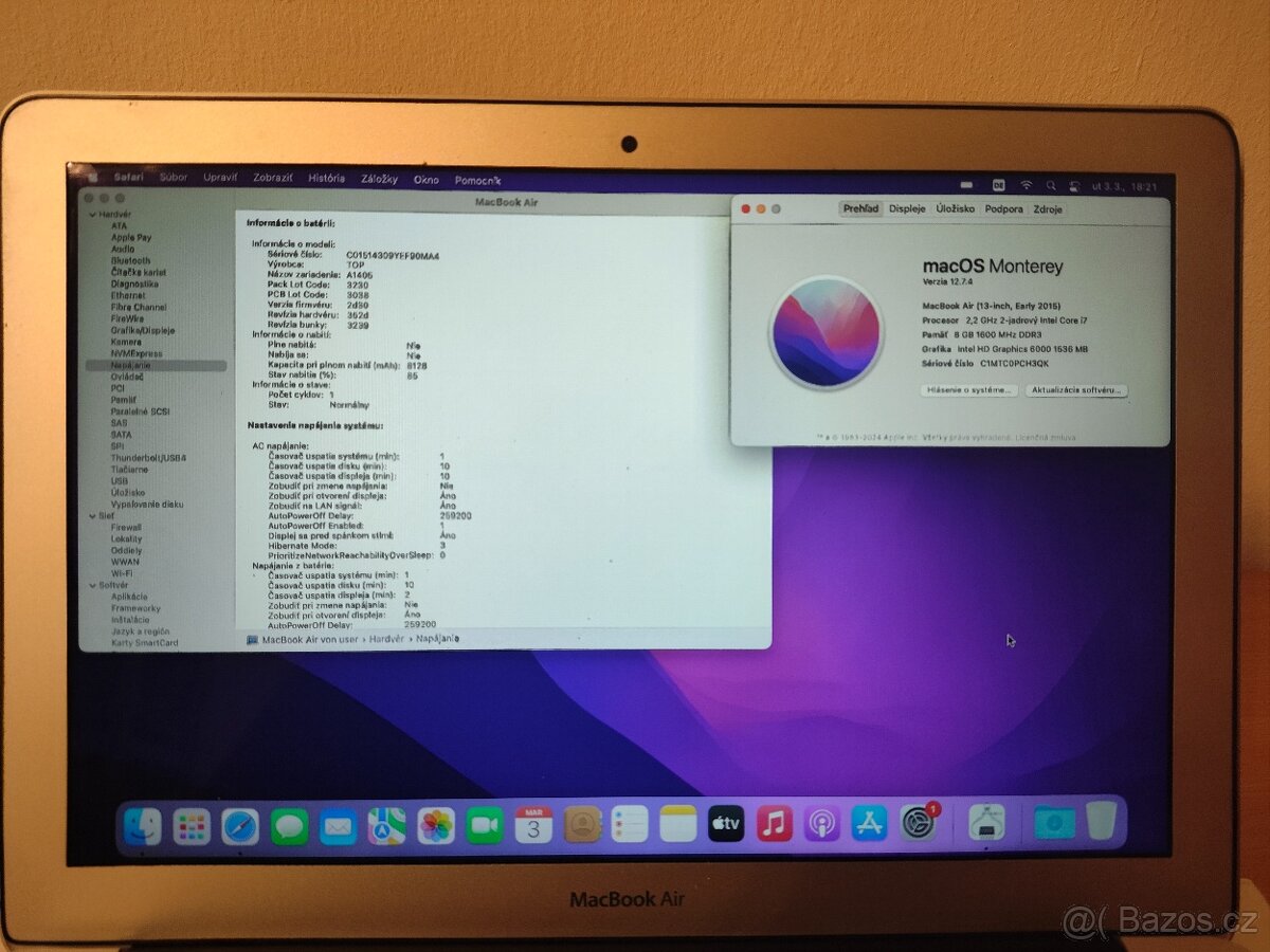 Apple MacBook Air 2015 – i7 | 8GB | 256GB - 9