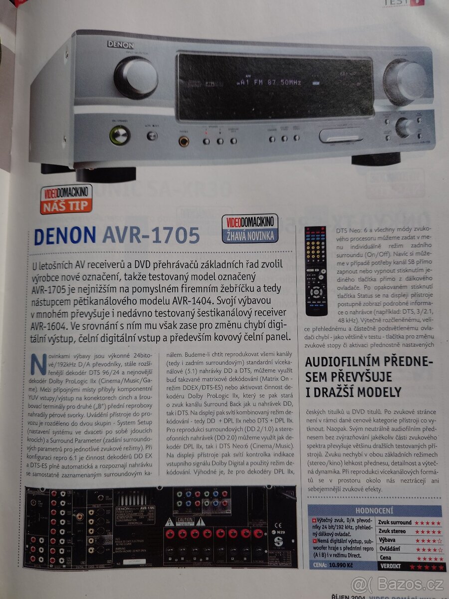 Denon AVR-1706 + d.o.+ setup mic. - 9