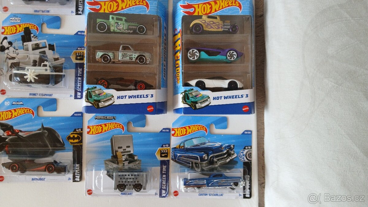 Hot wheels 5x2 nebo 53 nerozbalených autíček ceny dle fotek - 9