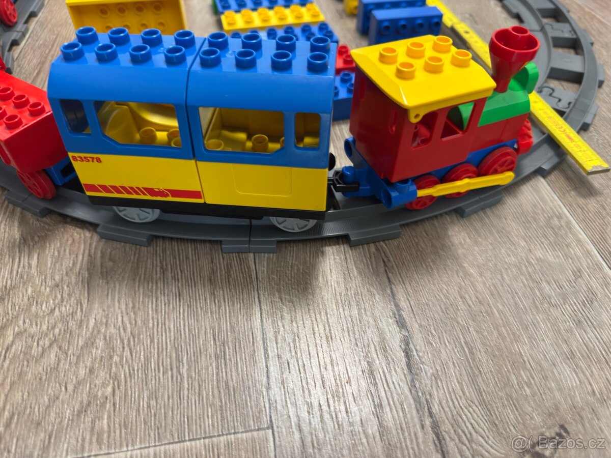 LEGO DUPLO – vlak, koleje, výhybky, kostky, farma, zvířata - 9