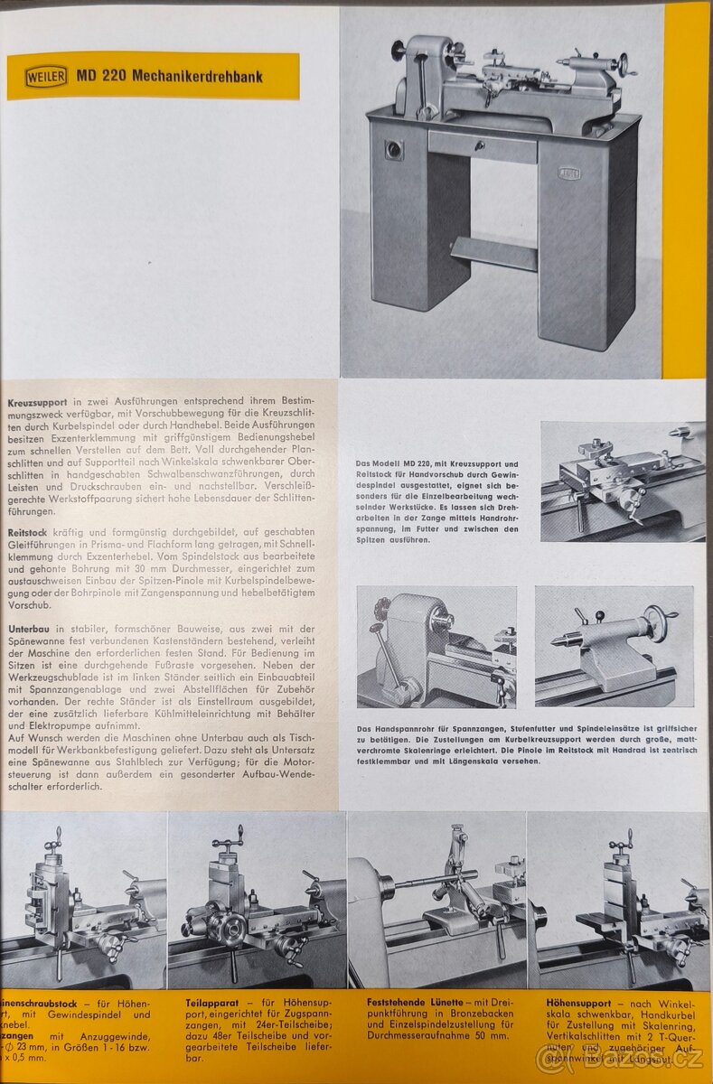 Soustruh WEILER MD220_2 - 9