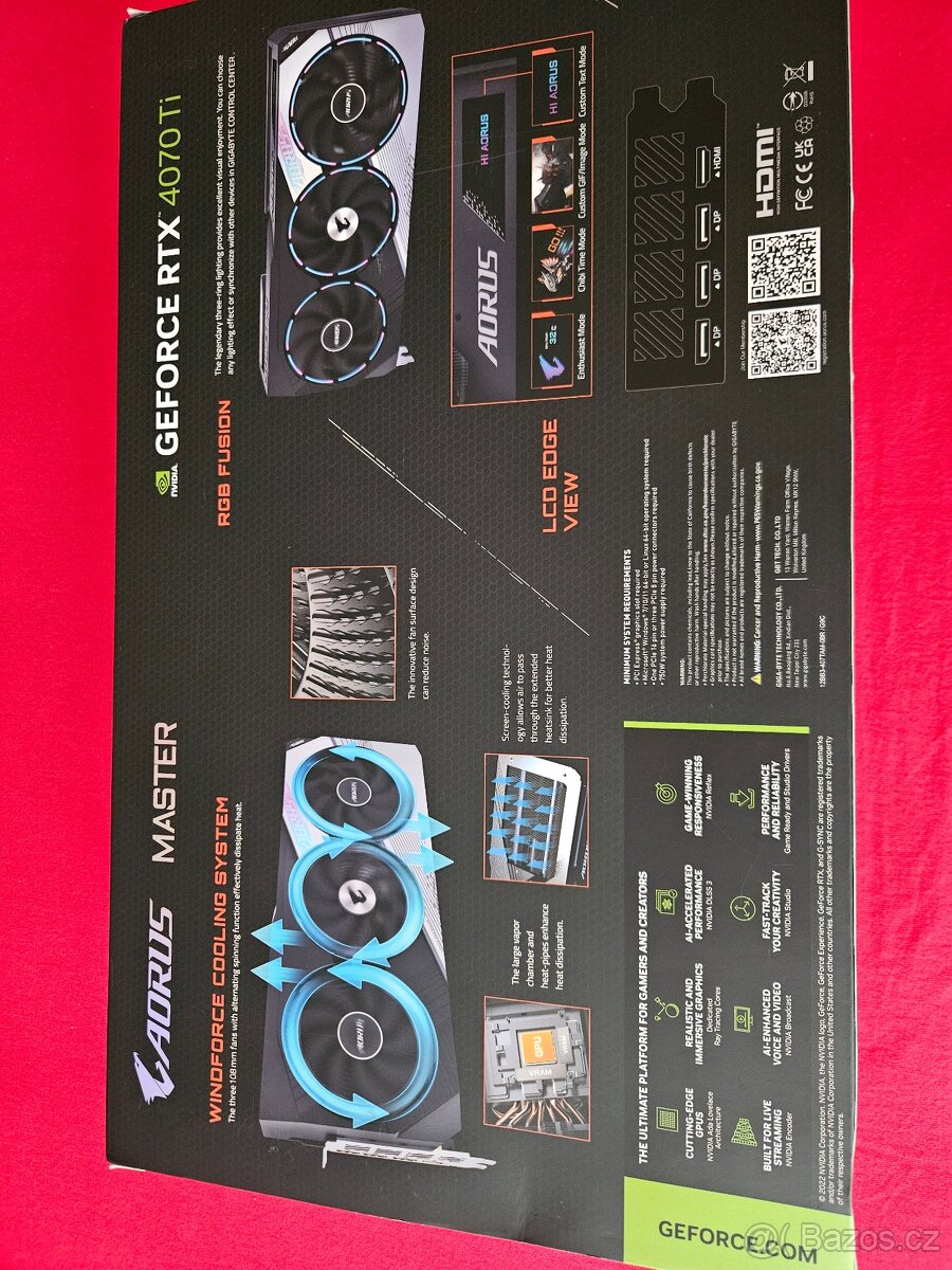 RTX 4070ti Gigabyte Aorus Master 12G - 9