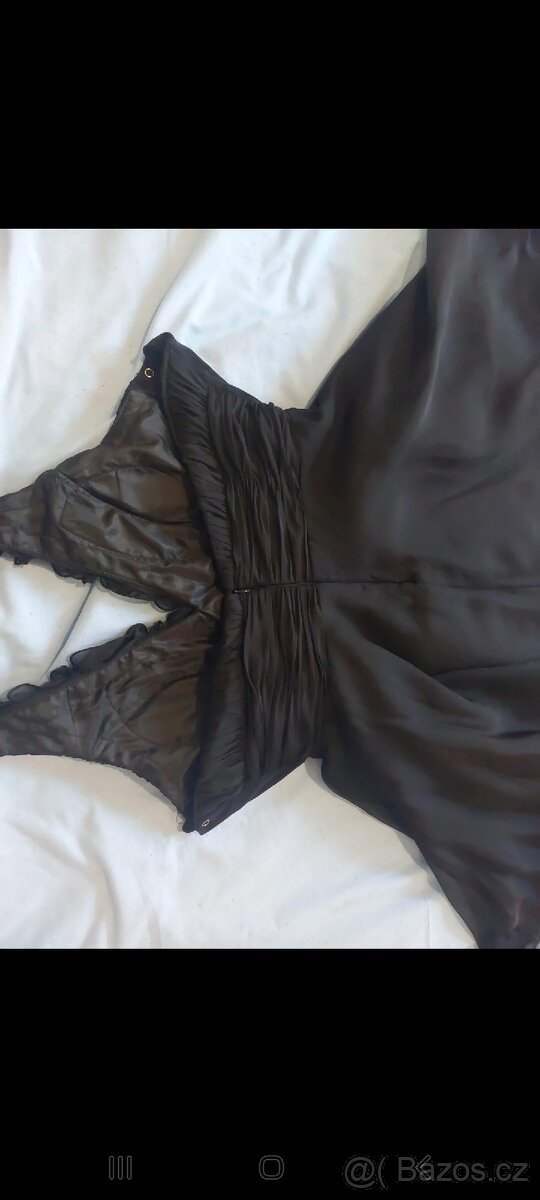 Černé společenské šaty XL - 9