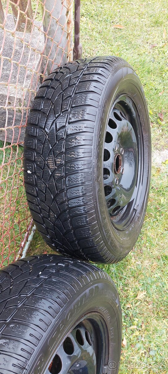 Škoda, Volkswagen zimní kola R15, 5x112 Dunlop Winter Sport - 9