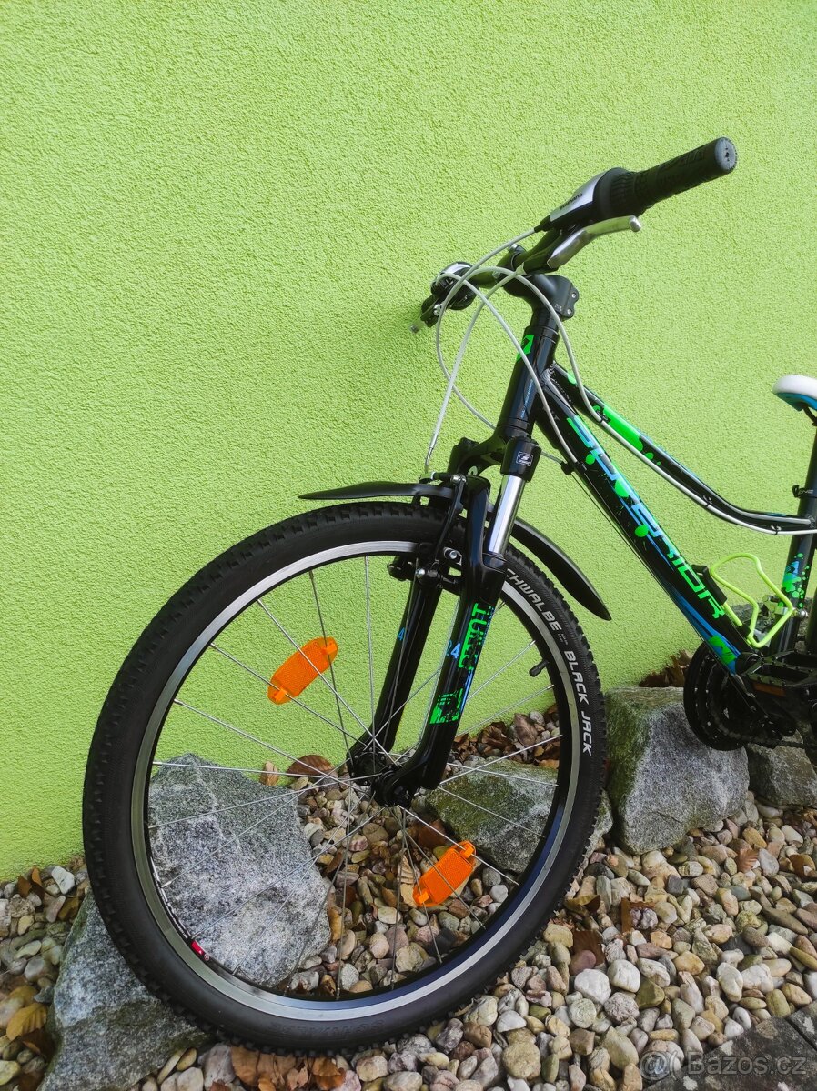 Značkové dětské kolo SUPERIOR 24" (černá/zelená) - 9