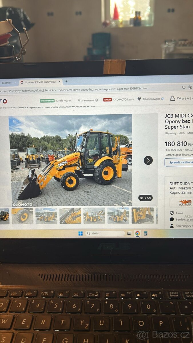 JCB MIDI rypadlo-nakladač TRAKTOR-BAGR - 9