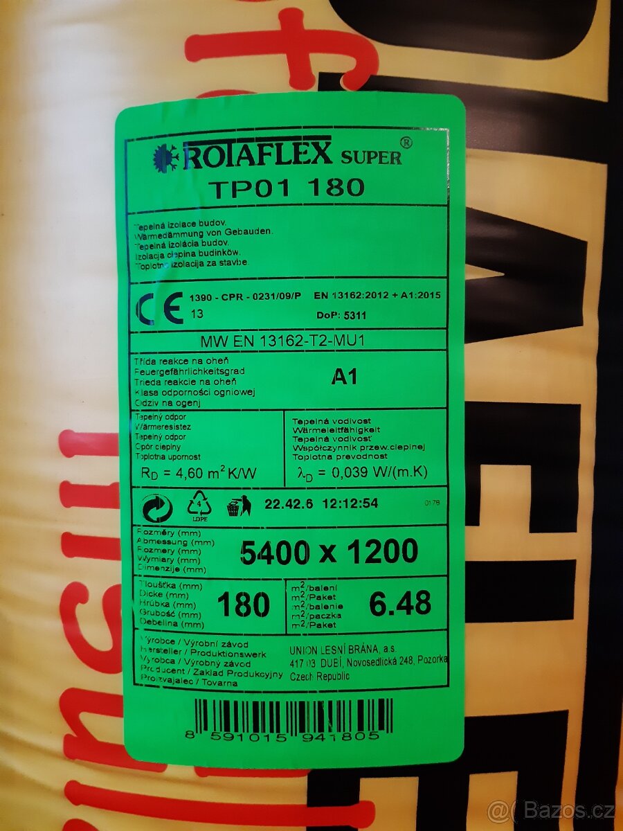 Izolační vata 039. 10-20cm. - 9